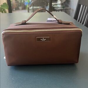 Kate Spade Dark Brown Toiletry Bag